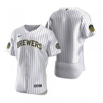 Men's Milwaukee Brewers Nike White Authentic 2020 Home Jersey