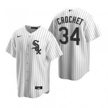 Men's Chicago White Sox Garrett Crochet White 2020 MLB Draft Replica Home Jersey