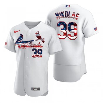 Men's Miles Mikolas St. Louis Cardinals White 2020 Stars & Stripes 4th of July Jersey