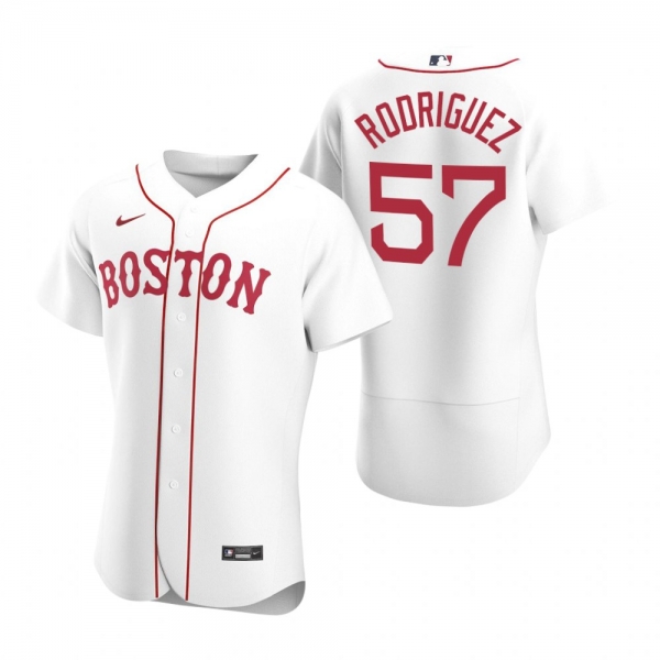 Men's Boston Red Sox Eduardo Rodriguez Nike White Authentic 2020 Alternate Jersey