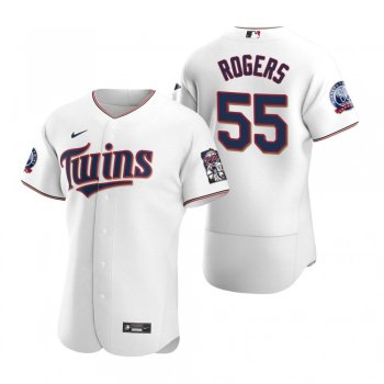 Men's Minnesota Twins Taylor Rogers Nike White Authentic 2020 Home Jersey