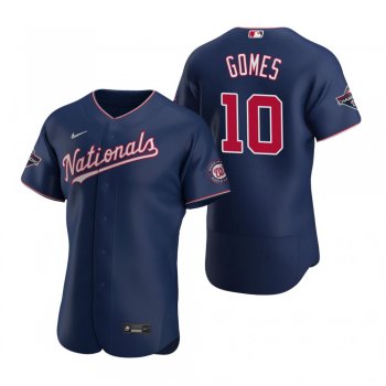 Men's Washington Nationals Yan Gomes Nike Navy 2019 World Series Champions Authentic Jersey