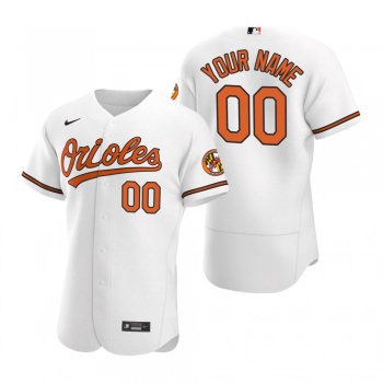 Men's Baltimore Orioles Custom Nike White Authentic 2020 Home Jersey