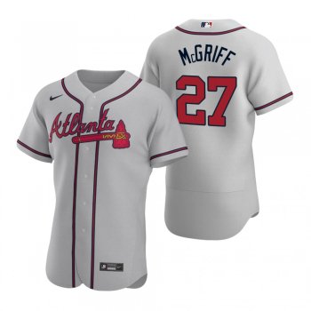 Men's Atlanta Braves Fred McGriff Nike Gray Authentic 2020 Road Jersey