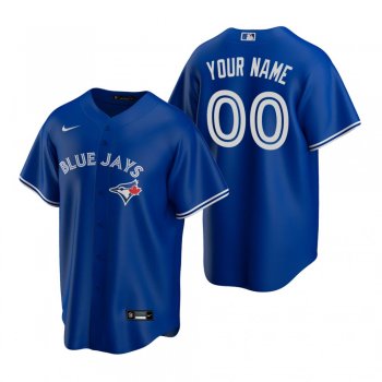 Toronto Blue Jays Custom Nike Royal Replica Alternate Jersey