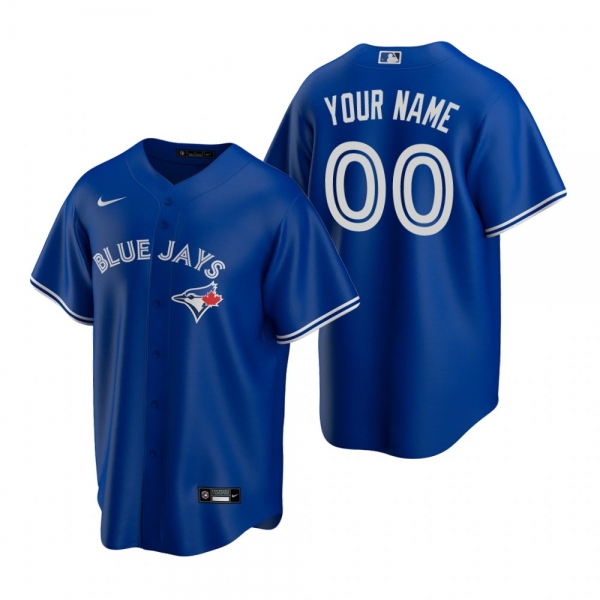 Toronto Blue Jays Custom Nike Royal Replica Alternate Jersey