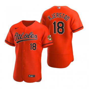 Men's Baltimore Orioles Heston Kjerstad Nike Orange Authentic Alternate Jersey