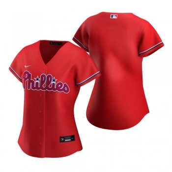 Women's Philadelphia Phillies Nike Red 2020 Replica Alternate Jersey