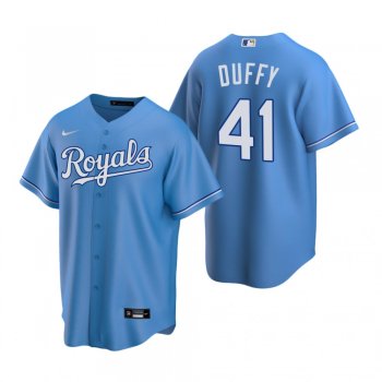 Men's Kansas City Royals Danny Duffy Nike Light Blue Replica Alternate Jersey