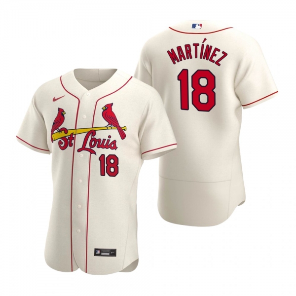 Men's St. Louis Cardinals Carlos Martinez Nike Cream Authentic 2020 Alternate Jersey