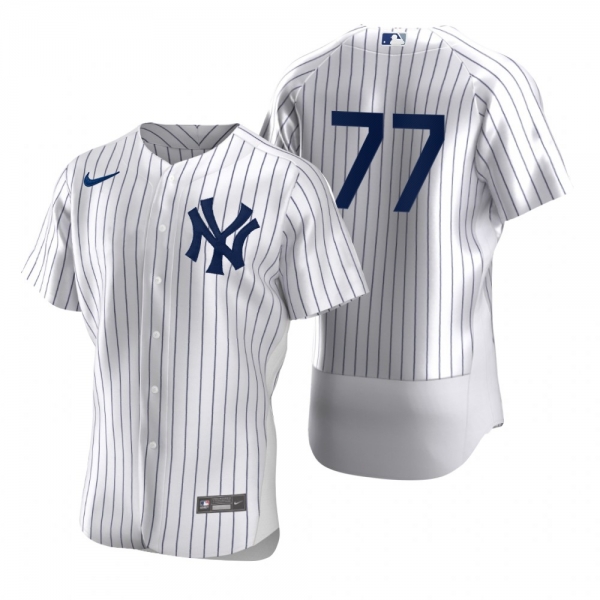 Men's New York Yankees Clint Frazier Nike White 2020 Authentic Jersey