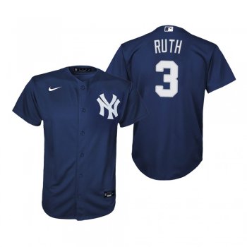 Youth New York Yankees Babe Ruth Nike Navy 2020 Replica Alternate Jersey