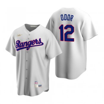 Men's Texas Rangers Rougned Odor Nike White Cooperstown Collection Home Jersey