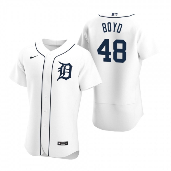 Men's Detroit Tigers Matthew Boyd Nike White Authentic 2020 Home Jersey