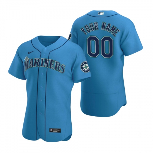 Men's Seattle Mariners Custom Nike Royal Authentic 2020 Alternate Jersey