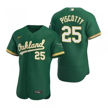 Men's Oakland Athletics Stephen Piscotty Nike Kelly Green Authentic 2020 Alternate Jersey