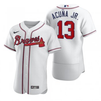 Men's Atlanta Braves Ronald Acuna Jr. Nike White 2020 Authentic Jersey