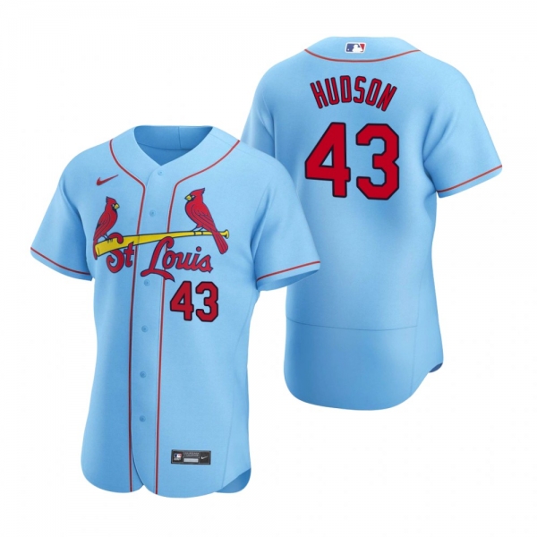 Men's St. Louis Cardinals Dakota Hudson Nike Light Blue Authentic 2020 Alternate Jersey