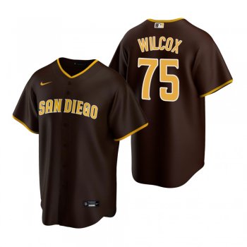 Men's San Diego Padres Cole Wilcox Nike Brown Replica Road Jersey