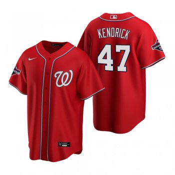 Men's Washington Nationals Howie Kendrick Nike Red 2019 World Series Champions Replica Jersey