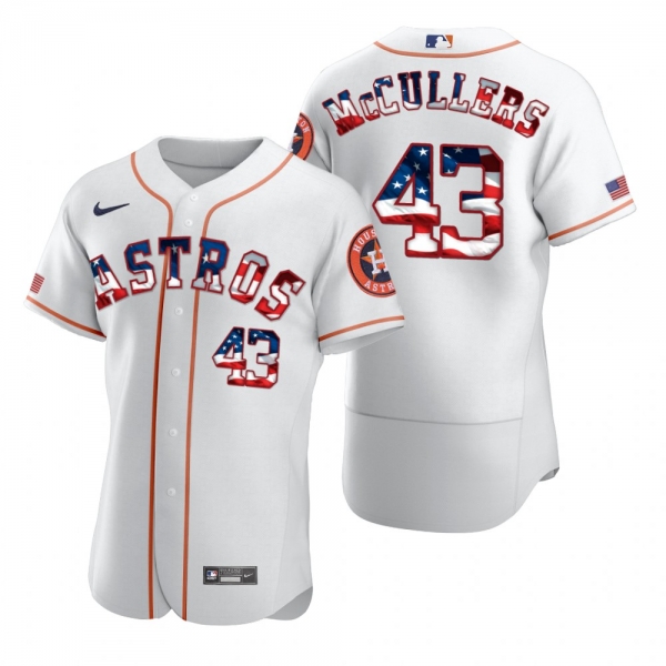 Men's Lance McCullers Houston Astros White 2020 Stars & Stripes 4th of July Jersey