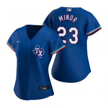 Women's Texas Rangers Mike Minor Nike Royal 2020 Replica Alternate Jersey