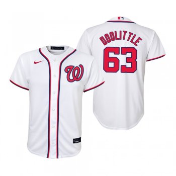 Youth Washington Nationals Sean Doolittle Nike White Replica Home Jersey