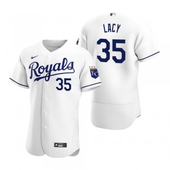 Men's Kansas City Royals Asa Lacy Nike White Authentic Home Jersey