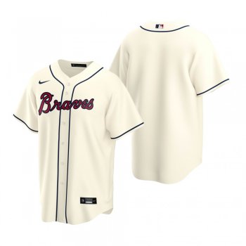 Men's Atlanta Braves Nike Cream 2020 Replica Alternate Jersey