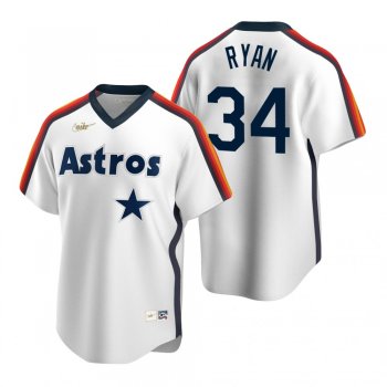 Men's Houston Astros Nolan Ryan Nike White Cooperstown Collection Home Jersey