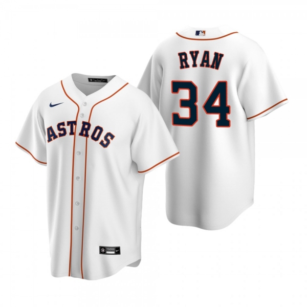 Men's Houston Astros Nolan Ryan Nike White Replica Home Jersey