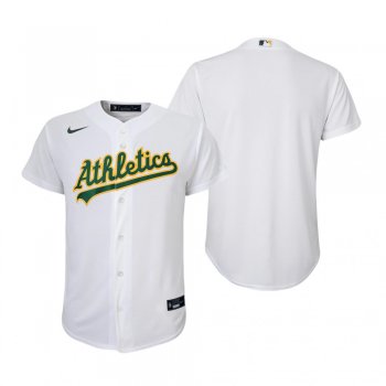 Youth Oakland Athletics Nike White 2020 Replica Home Jersey