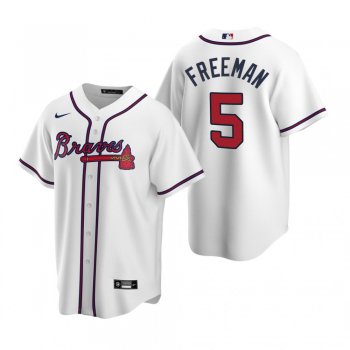 Men's Atlanta Braves Freddie Freeman Nike White 2020 Replica Home Jersey