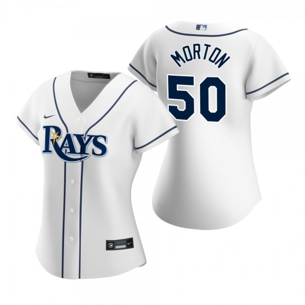 Women's Tampa Bay Rays Charlie Morton Nike White 2020 Replica Home Jersey