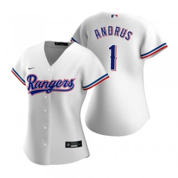 Women's Texas Rangers Elvis Andrus Nike White 2020 Replica Home Jersey