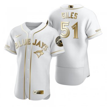 Men's Toronto Blue Jays Ken Giles Nike White Authentic Golden Edition Jersey