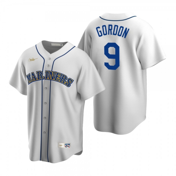 Men's Seattle Mariners Dee Gordon Nike White Cooperstown Collection Home Jersey