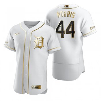 Men's Detroit Tigers Daniel Norris Nike White Authentic Golden Edition Jersey