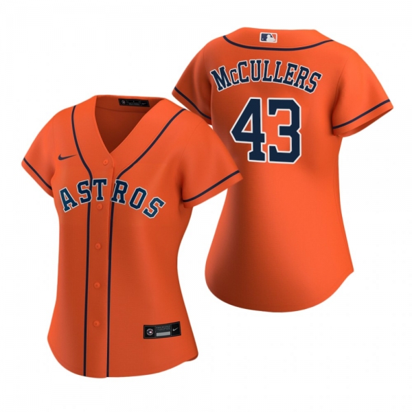 Women's Houston Astros Lance McCullers Nike Orange 2020 Replica Alternate Jersey