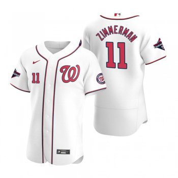 Men's Washington Nationals Ryan Zimmerman Nike White 2019 World Series Champions Authentic Jersey