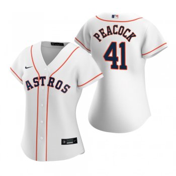 Women's Houston Astros Brad Peacock Nike White 2020 Replica Home Jersey