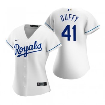 Women's Kansas City Royals Danny Duffy Nike White 2020 Replica Home Jersey