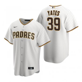 Men's San Diego Padres Kirby Yates Nike White Brown Replica Home Jersey