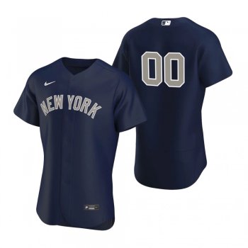 Men's New York Yankees Custom Nike Navy Authentic 2020 Alternate Jersey