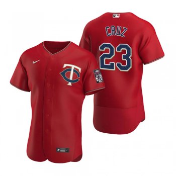 Men's Minnesota Twins Nelson Cruz Nike Red Authentic 2020 Alternate Jersey