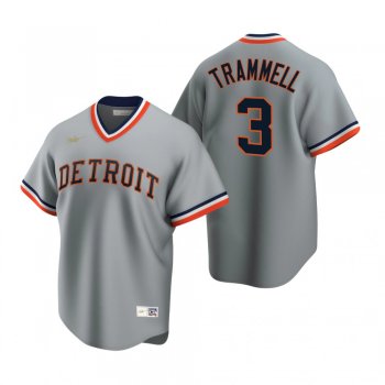 Men's Detroit Tigers Alan Trammell Nike Gray Cooperstown Collection Road Jersey