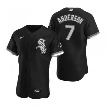 Men's Chicago White Sox Tim Anderson Nike Black Authentic 2020 Alternate Jersey