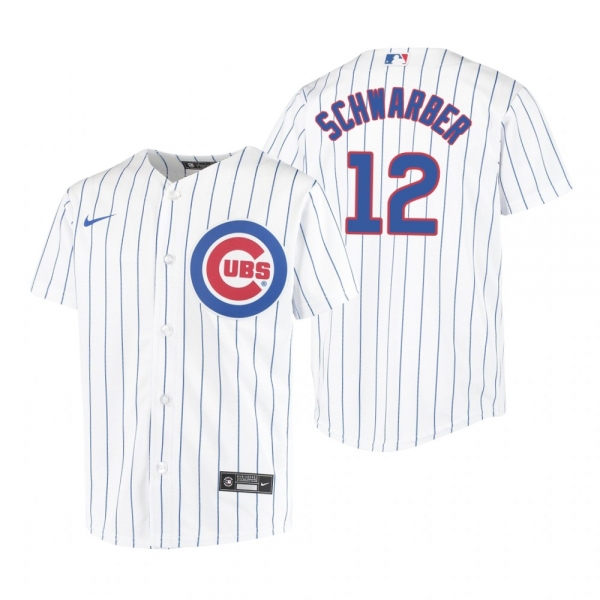 Youth Chicago Cubs Kyle Schwarber Nike White Replica Home Jersey