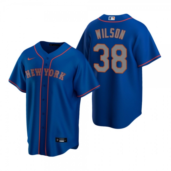 Men's New York Mets Justin Wilson Nike Royal Replica Alternate Road Jersey