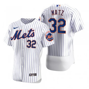 Men's New York Mets Steven Matz Nike White 2020 Authentic Jersey